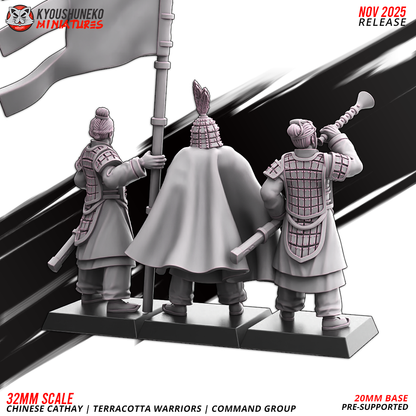 Chinese Cathay Terracotta Warriors Command Group