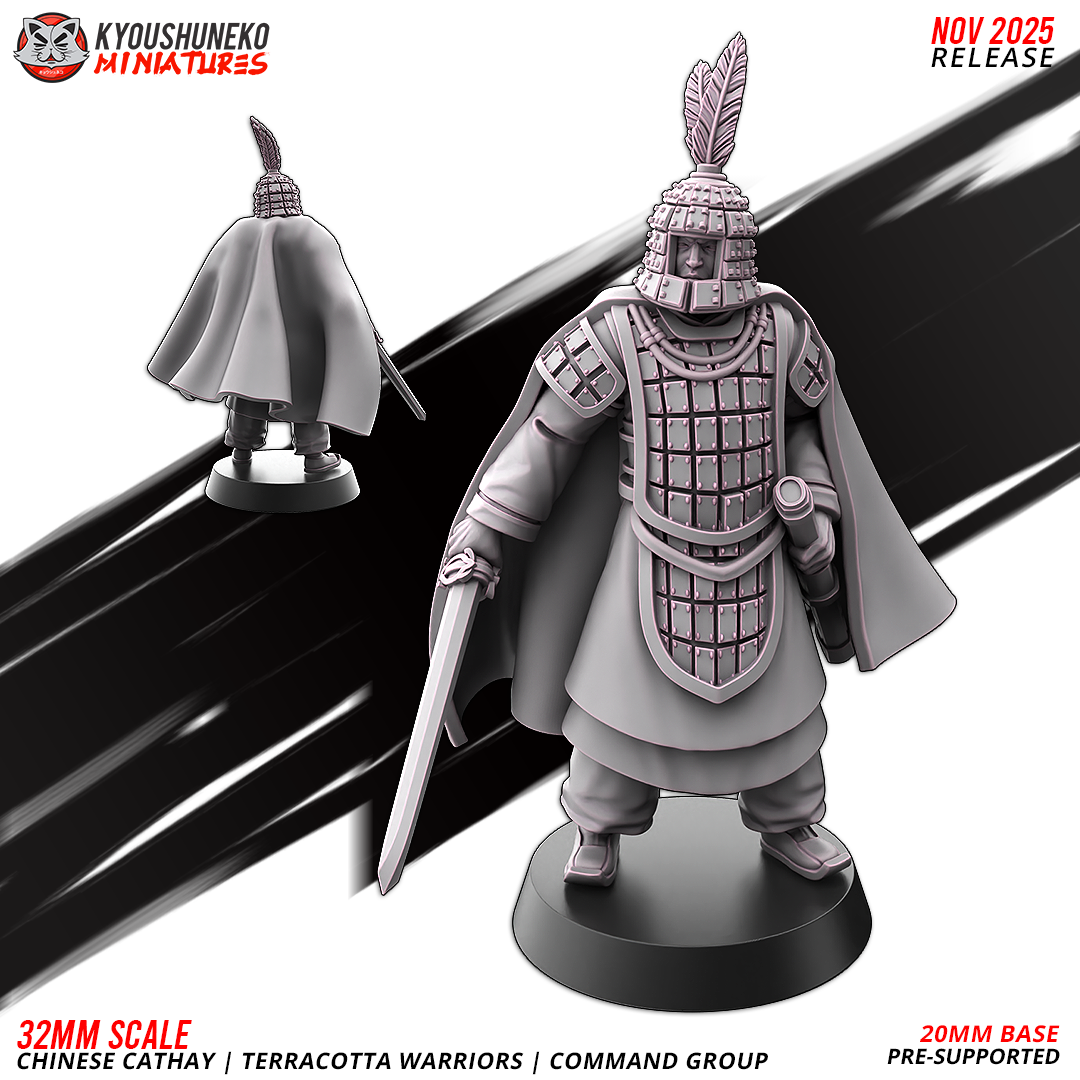 Chinese Cathay Terracotta Warriors Command Group