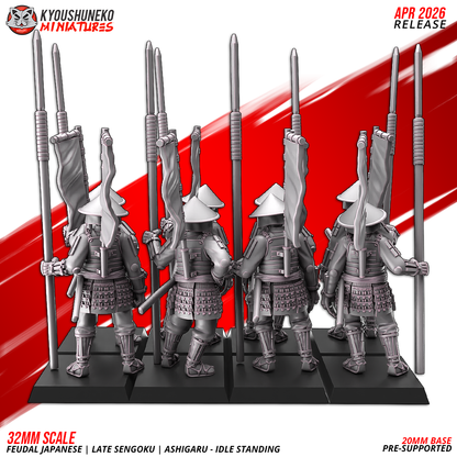 Feudal Japanese Late Sengoku Ashigaru Idle Standing
