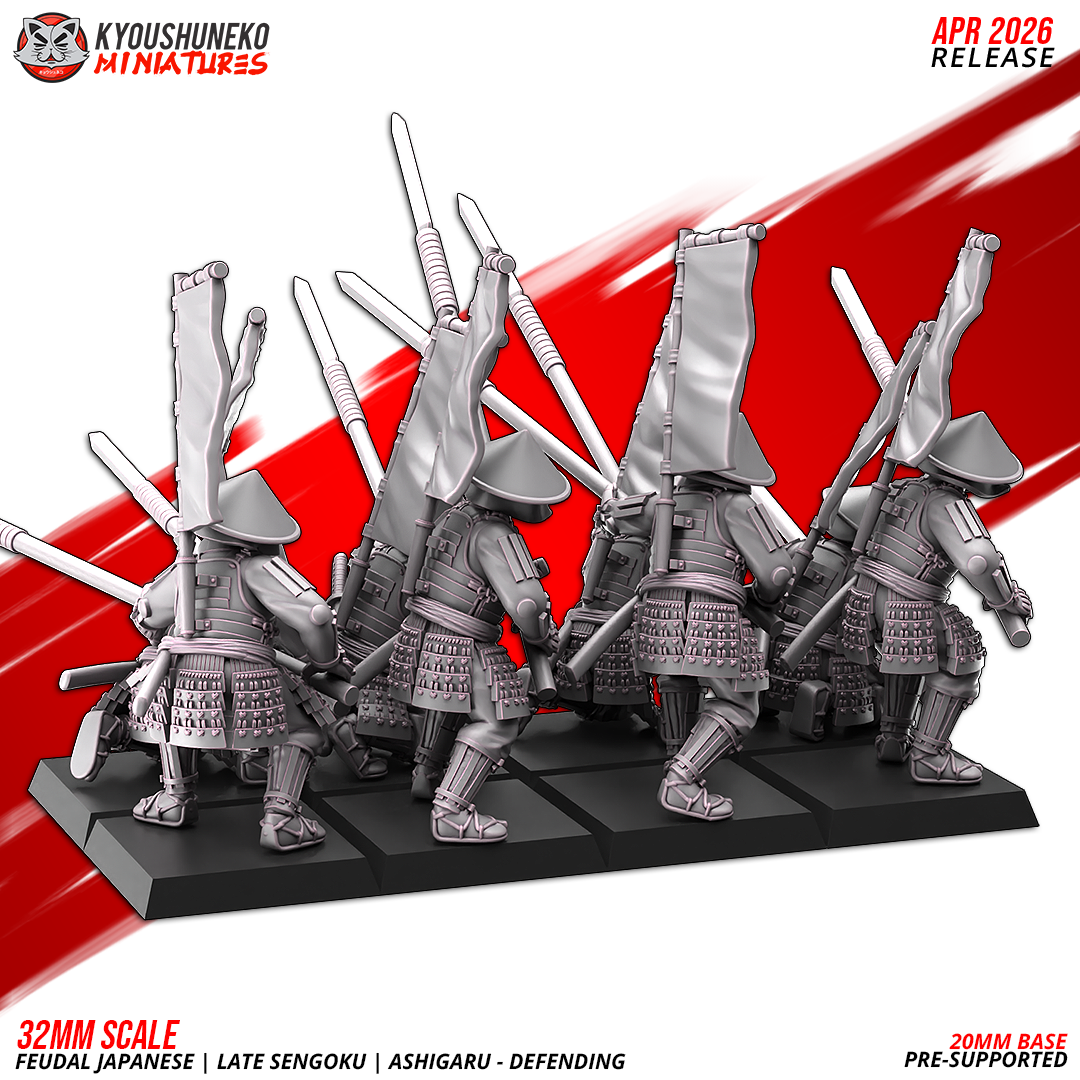 Feudal Japanese Late Sengoku Ashigaru (Defending)