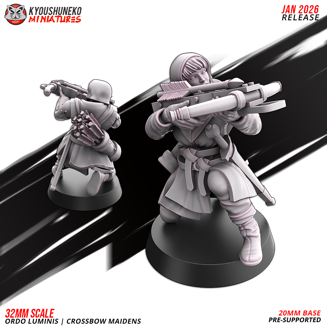 Ordo Luminis Crossbow Maidens | Grand Cathay | Kyoushuneko Miniatures