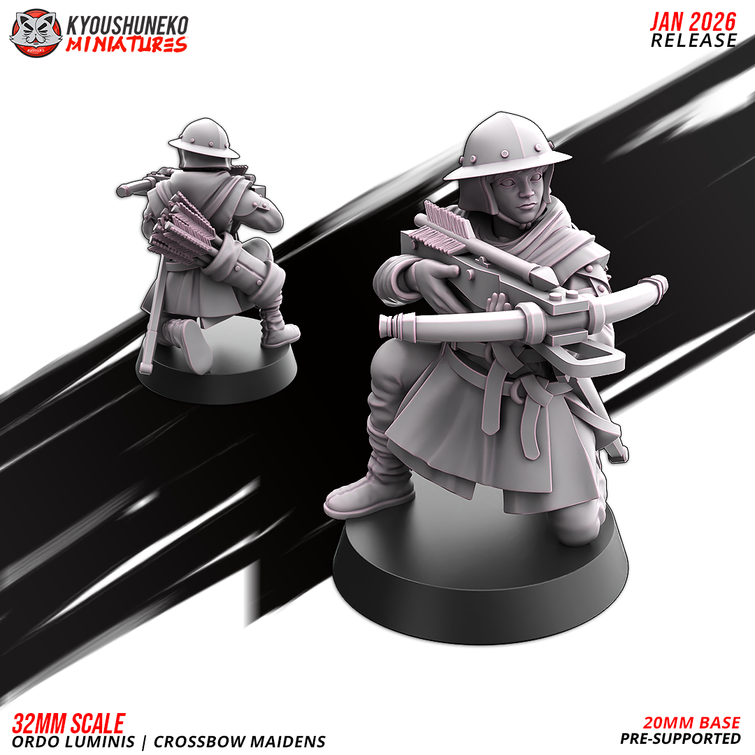 Ordo Luminis Crossbow Maidens | Grand Cathay | Kyoushuneko Miniatures