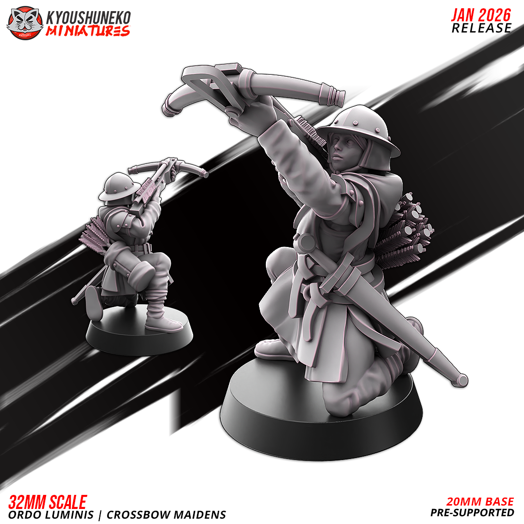 Ordo Luminis Crossbow Maidens | Grand Cathay | Kyoushuneko Miniatures