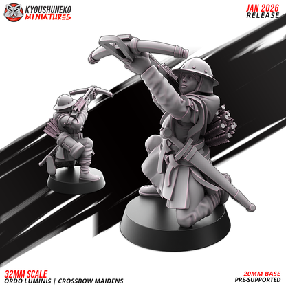 Ordo Luminis Crossbow Maidens | Grand Cathay | Kyoushuneko Miniatures
