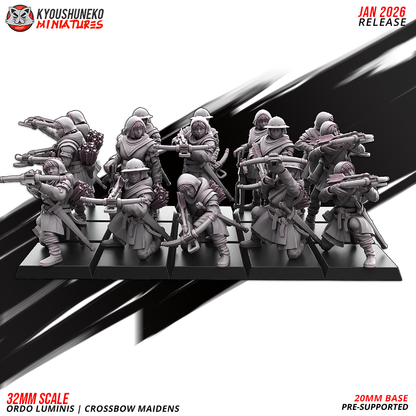 Ordo Luminis Crossbow Maidens | Grand Cathay | Kyoushuneko Miniatures
