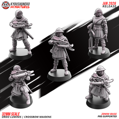 Ordo Luminis Crossbow Maidens | Grand Cathay | Kyoushuneko Miniatures