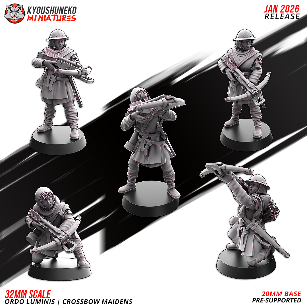 Ordo Luminis Crossbow Maidens | Grand Cathay | Kyoushuneko Miniatures