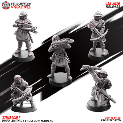 Ordo Luminis Crossbow Maidens | Grand Cathay | Kyoushuneko Miniatures