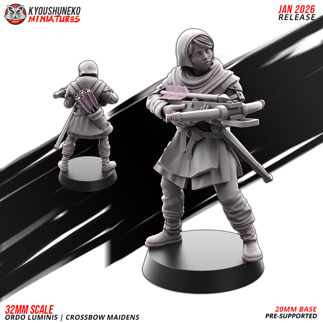 Ordo Luminis Crossbow Maidens | Grand Cathay | Kyoushuneko Miniatures