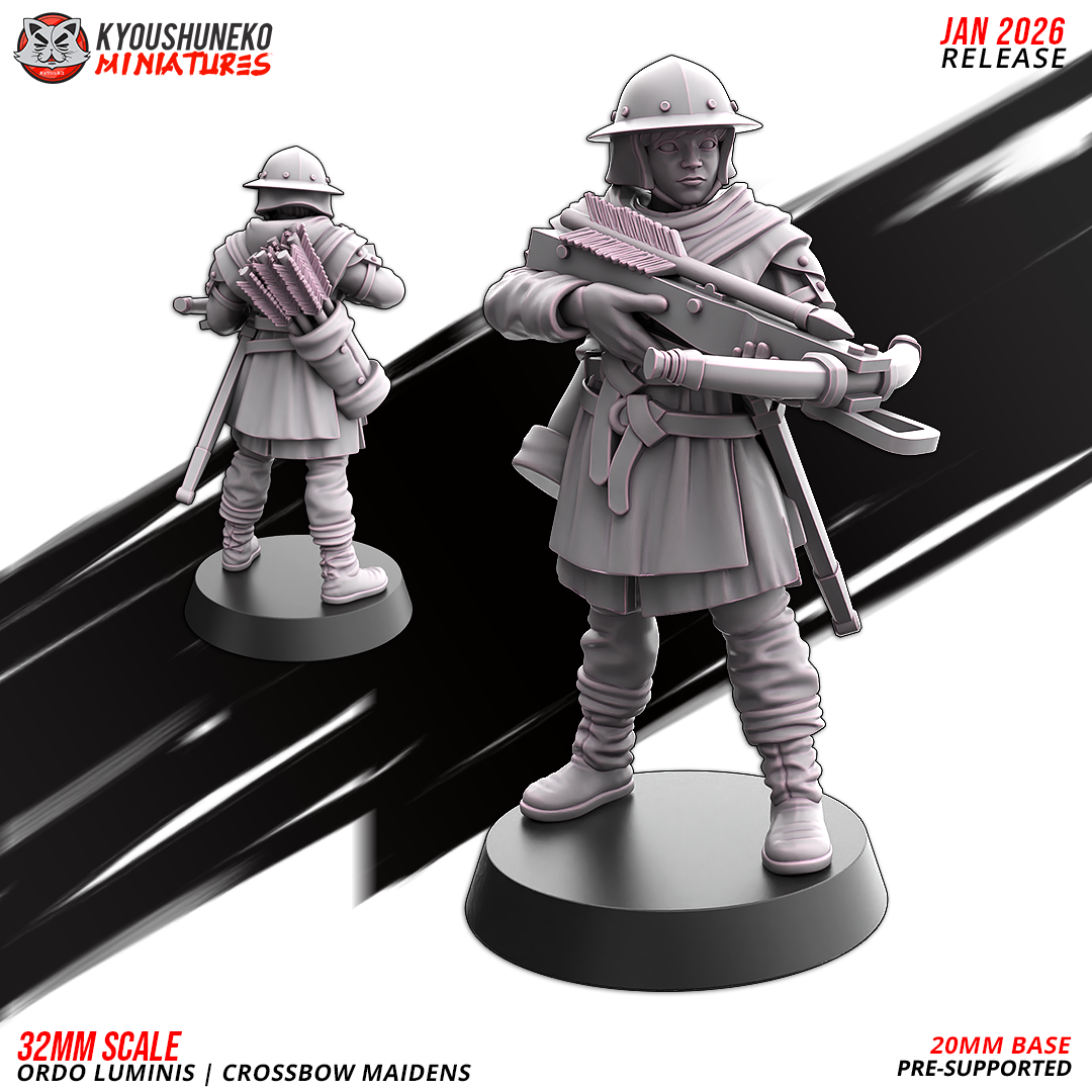 Ordo Luminis Crossbow Maidens | Grand Cathay | Kyoushuneko Miniatures