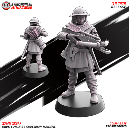 Ordo Luminis Crossbow Maidens | Grand Cathay | Kyoushuneko Miniatures
