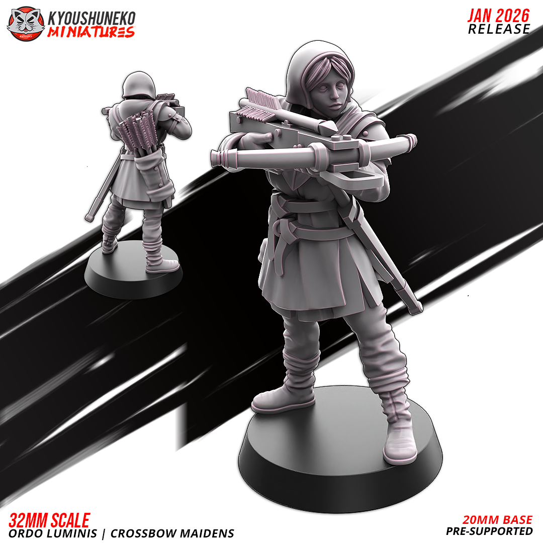 Ordo Luminis Crossbow Maidens | Grand Cathay | Kyoushuneko Miniatures