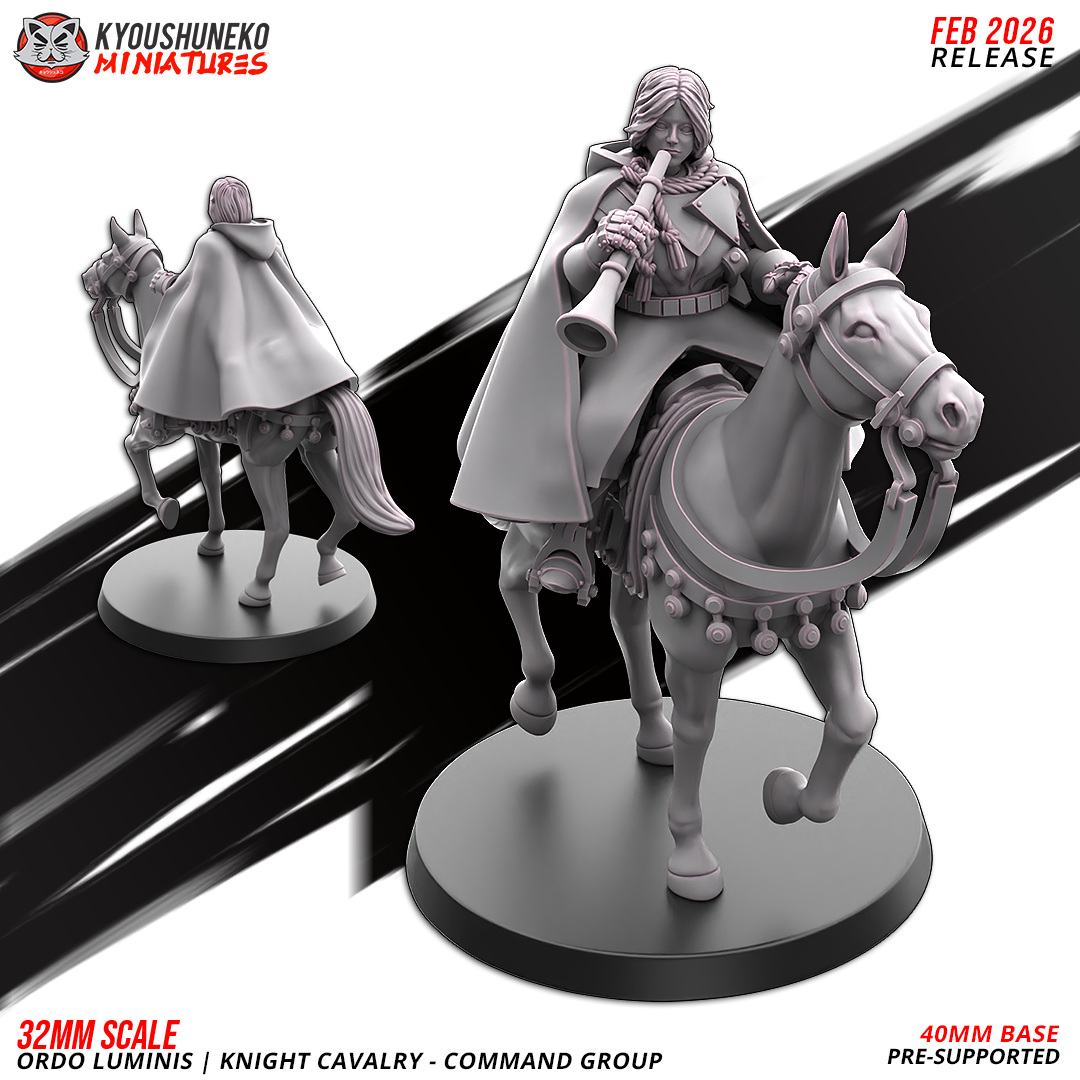 Ordo Luminis Knight - Command Group | Grand Cathay | Kyoushuneko Miniatures
