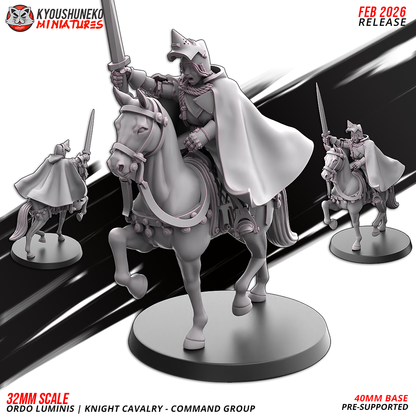 Ordo Luminis Knight - Command Group | Grand Cathay | Kyoushuneko Miniatures
