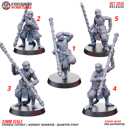 Monkey Warriors - Quarterstaff
