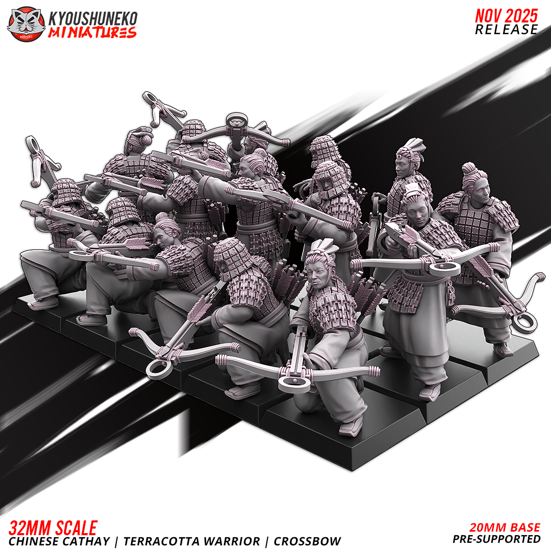 Chinese Cathay Terracotta Warriors Crossbows