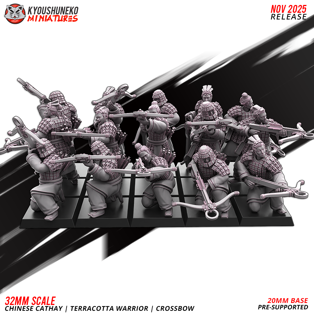 Chinese Cathay Terracotta Warriors Crossbows