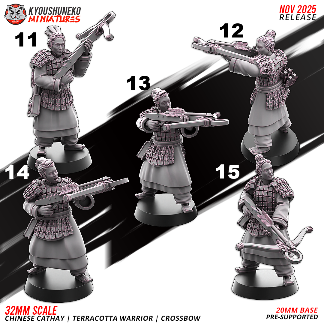 Chinese Cathay Terracotta Warriors Crossbows
