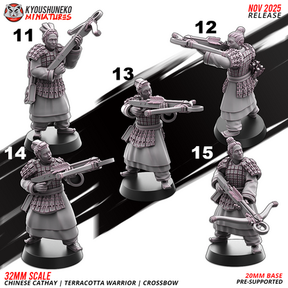 Chinese Cathay Terracotta Warriors Crossbows