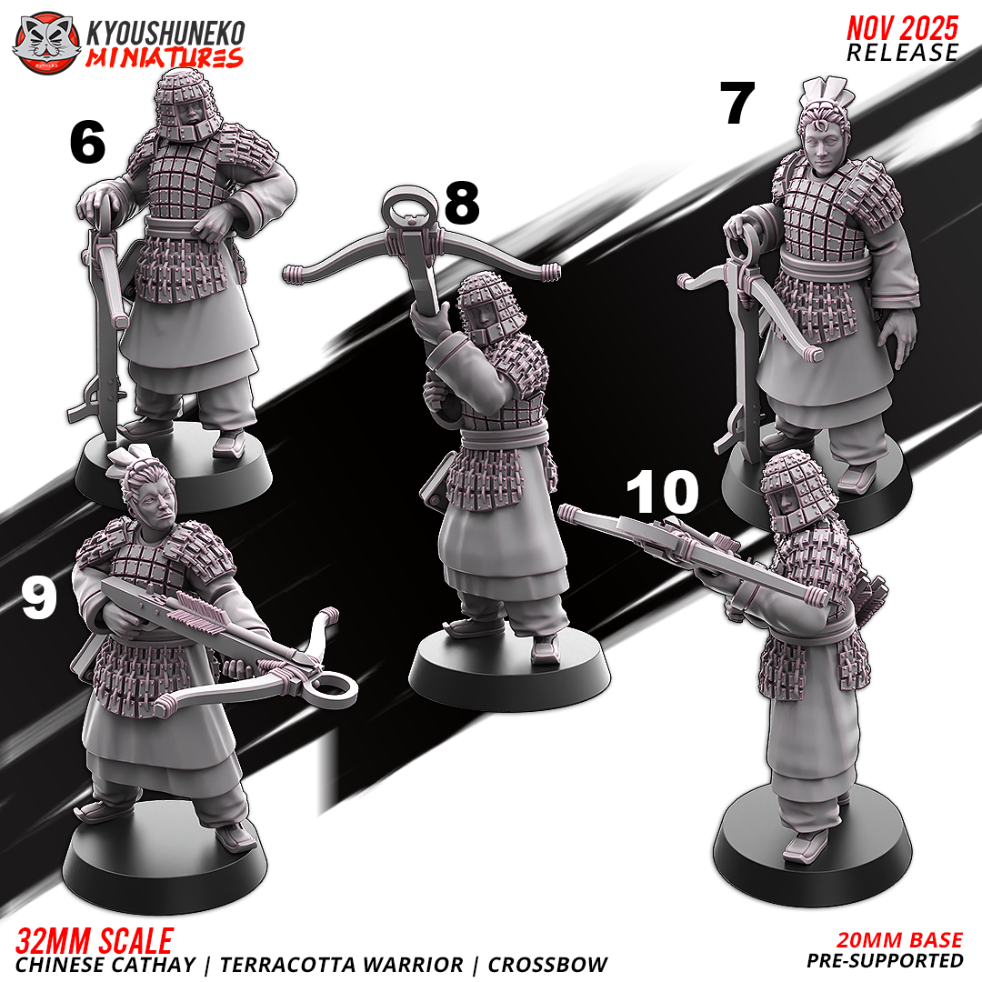 Chinese Cathay Terracotta Warriors Crossbows