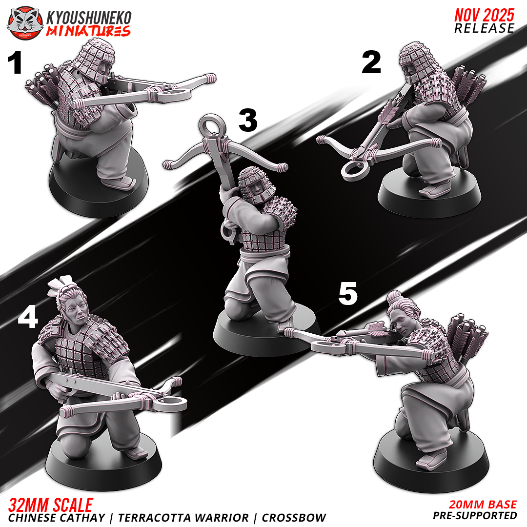 Chinese Cathay Terracotta Warriors Crossbows