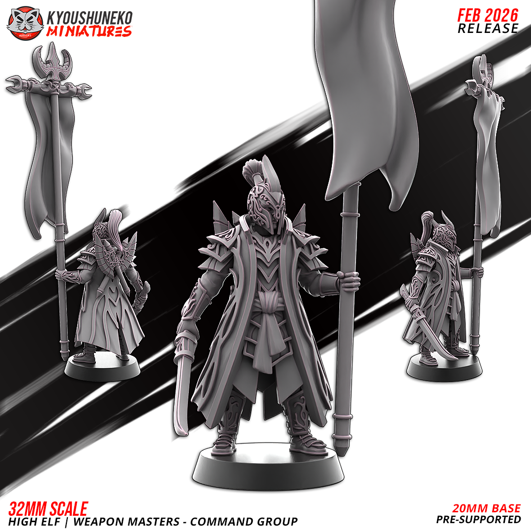 High Elf Weapon Masters - Command Group | High Elves | Kyoushuneko Min ...