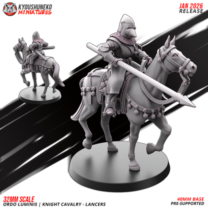 Ordo Luminis Knight Cavalry – Lancers | Grand Cathay | Kyoushuneko Miniatures