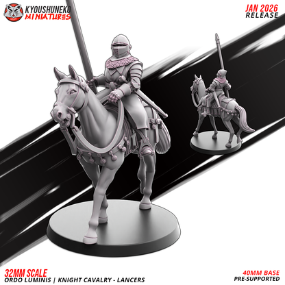 Ordo Luminis Knight Cavalry – Lancers | Grand Cathay | Kyoushuneko Miniatures