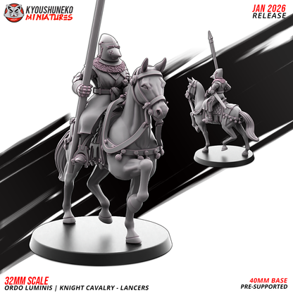 Ordo Luminis Knight Cavalry – Lancers | Grand Cathay | Kyoushuneko Miniatures