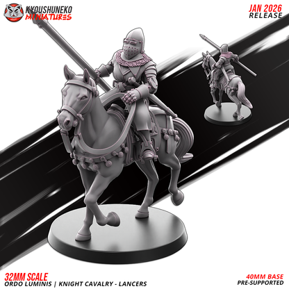 Ordo Luminis Knight Cavalry – Lancers | Grand Cathay | Kyoushuneko Miniatures
