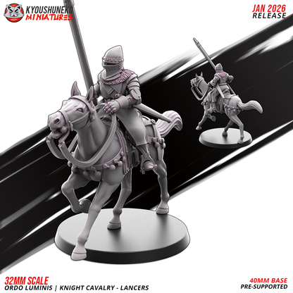 Ordo Luminis Knight Cavalry – Lancers | Grand Cathay | Kyoushuneko Miniatures