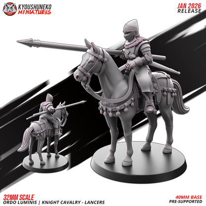 Ordo Luminis Knight Cavalry – Lancers | Grand Cathay | Kyoushuneko Miniatures