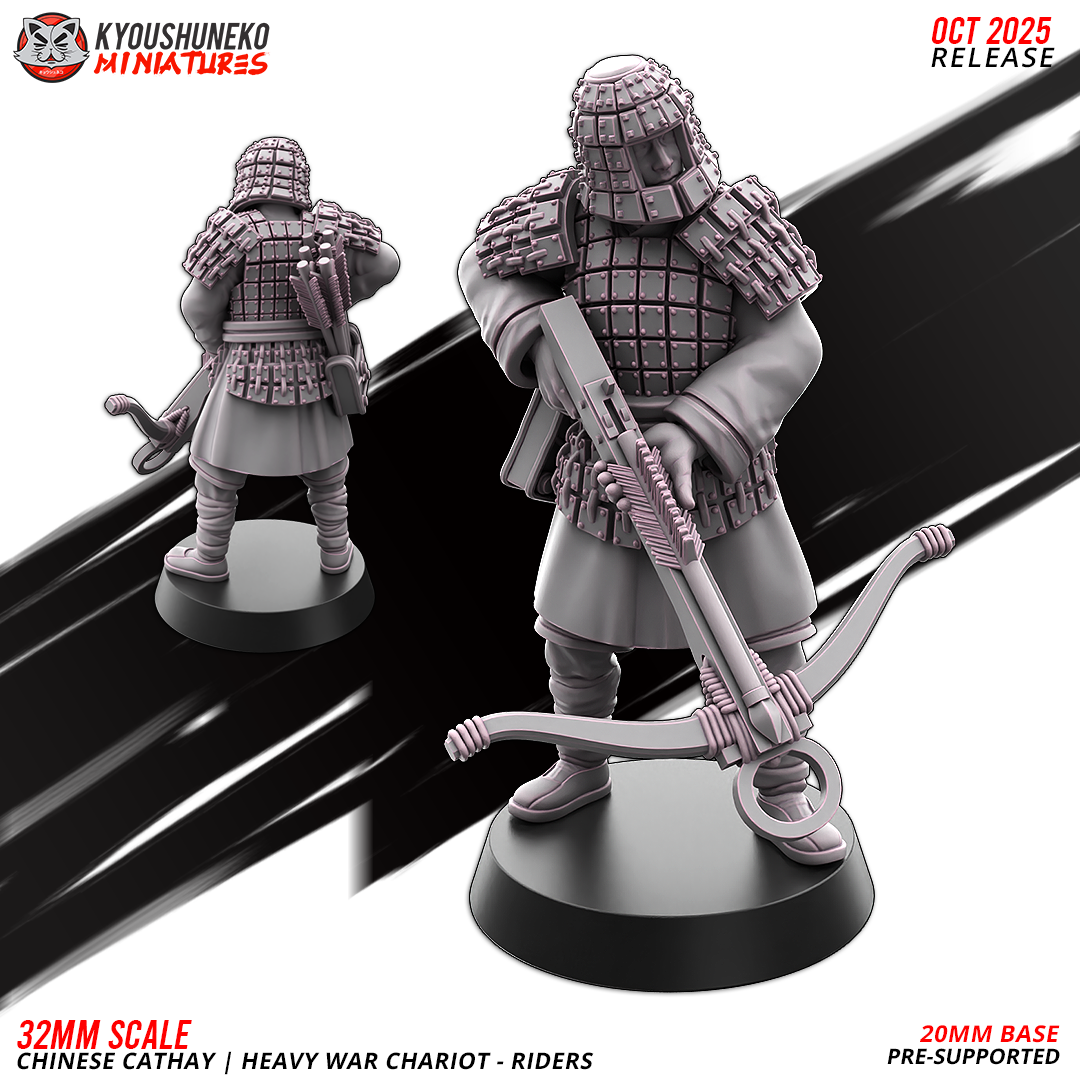 Chinese Cathay Heavy Warrior Chariot Riders