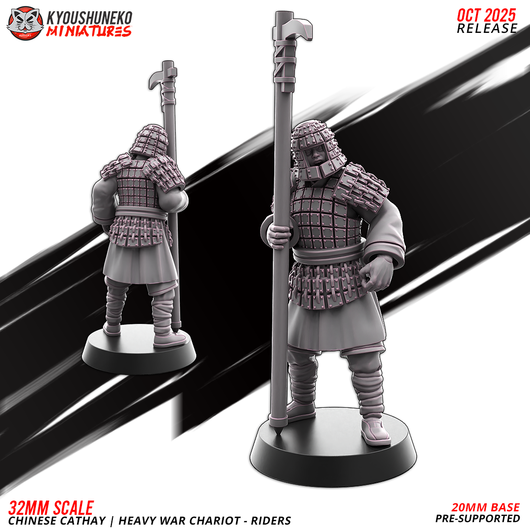 Chinese Cathay Heavy Warrior Chariot Riders