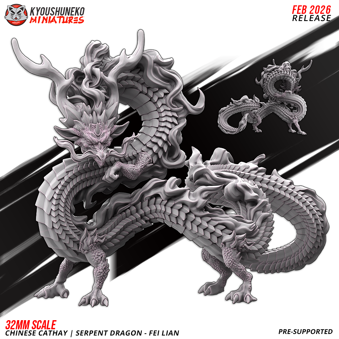 Serpent Dragon – Fei Lian | Grand Cathay | kyoushuneko Miniatures