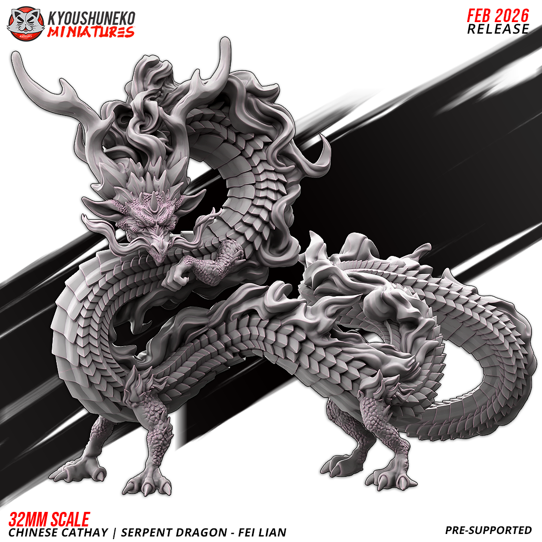Serpent Dragon – Fei Lian | Grand Cathay | kyoushuneko Miniatures