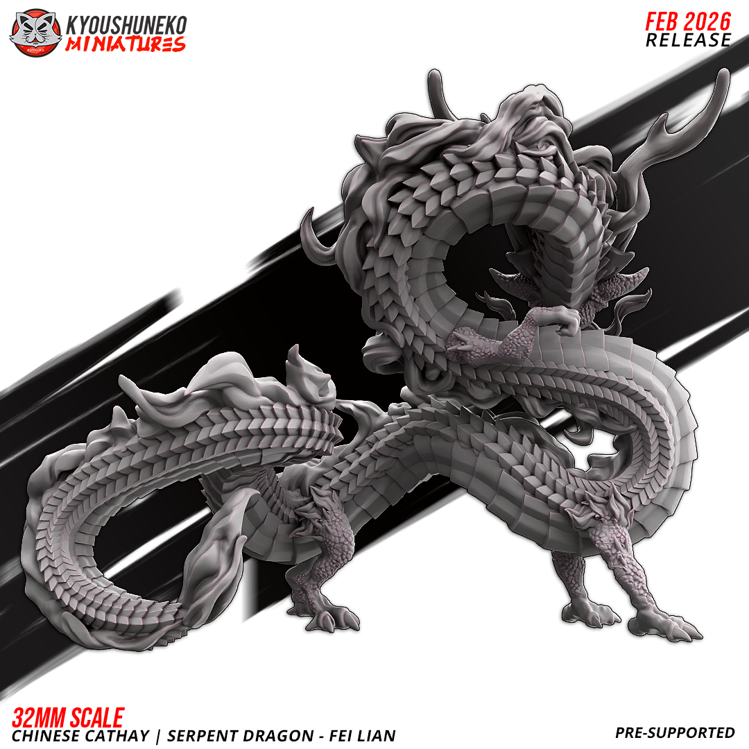 Serpent Dragon – Fei Lian | Grand Cathay | kyoushuneko Miniatures