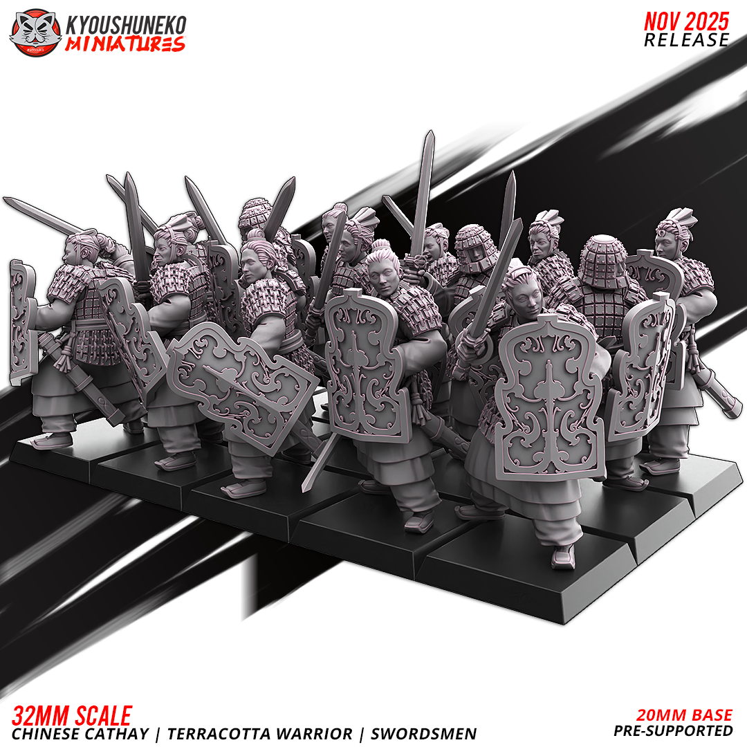 Chinese Cathay Terracotta Warriors Swords