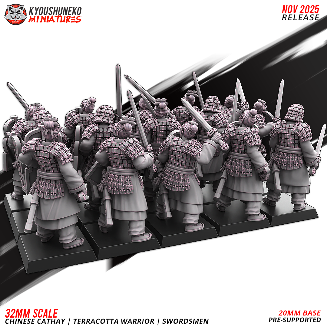 Chinese Cathay Terracotta Warriors Swords