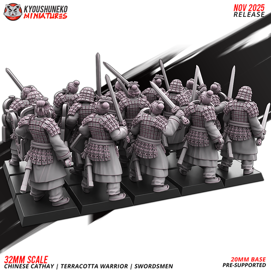 Chinese Cathay Terracotta Warriors Swords