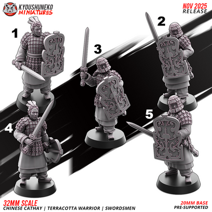 Chinese Cathay Terracotta Warriors Swords