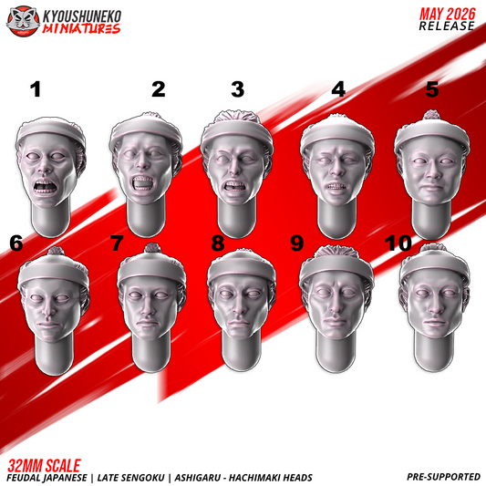 Bits - Ashigaru Hachimaki Heads