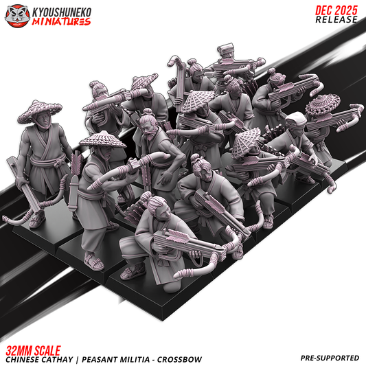 Chinese Cathay Peasant Militia Crossbows