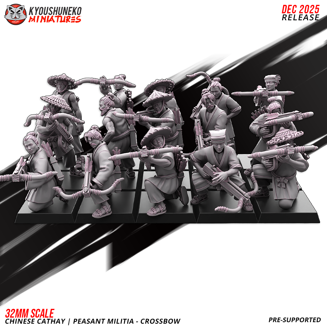 Chinese Cathay Peasant Militia Crossbows