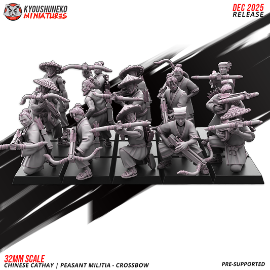 Chinese Cathay Peasant Militia Crossbows