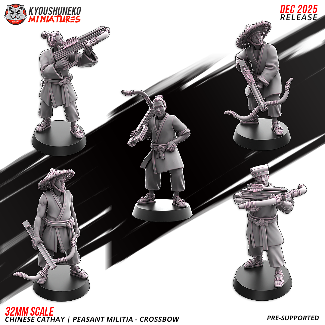 Chinese Cathay Peasant Militia Crossbows
