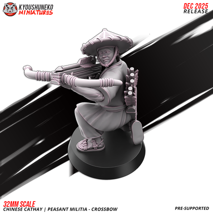 Chinese Cathay Peasant Militia Crossbows
