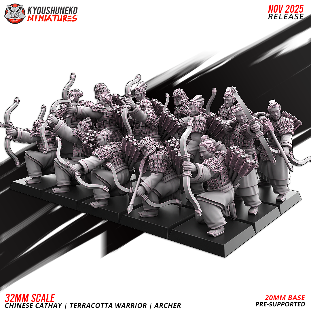 Chinese Cathay Terracotta Warriors Bow