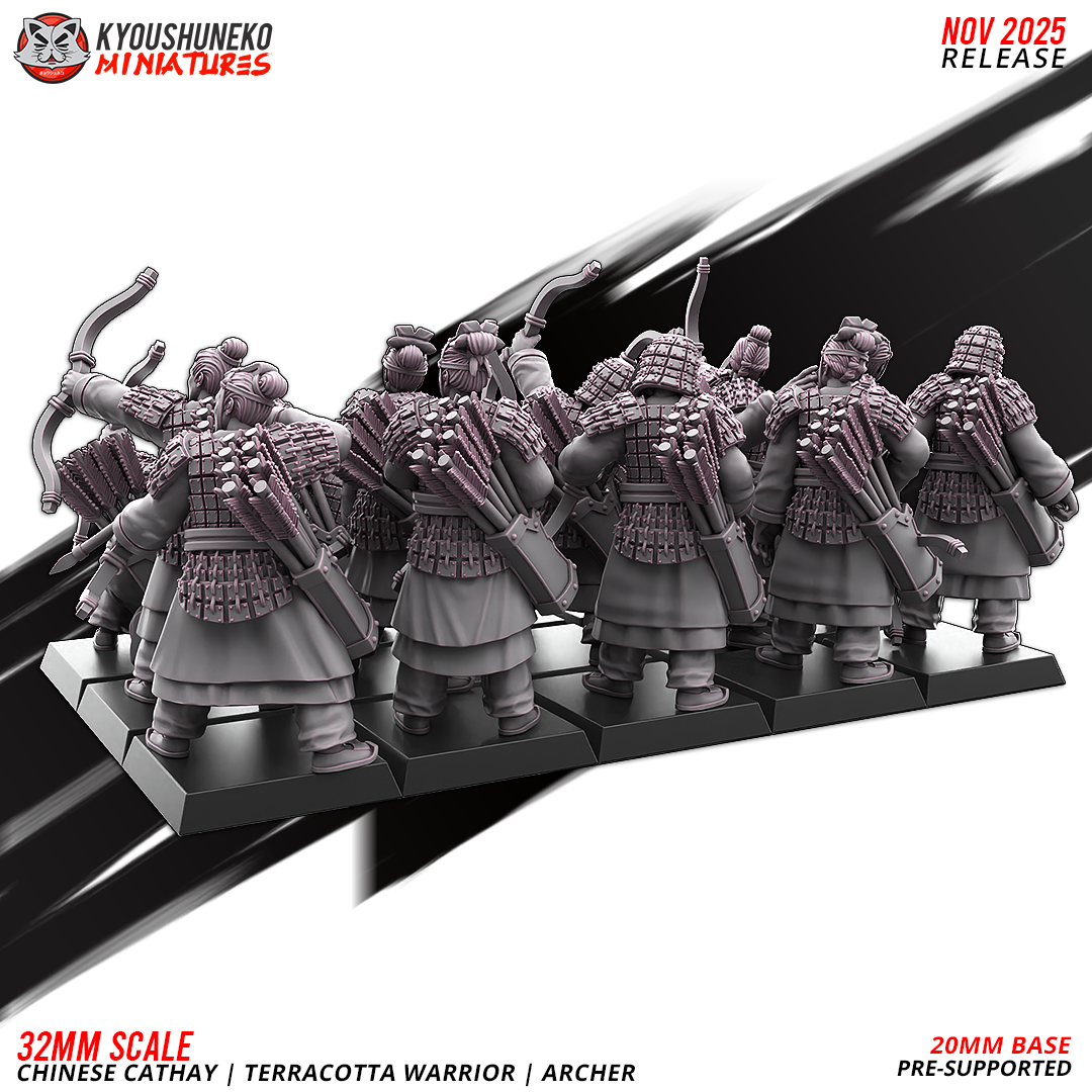Chinese Cathay Terracotta Warriors Bow