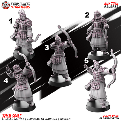 Chinese Cathay Terracotta Warriors Bow